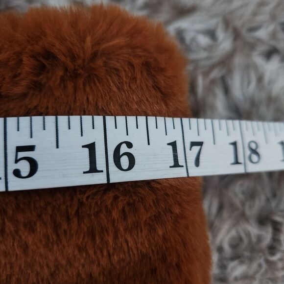 NA-KD Brown Furry Mini Tote Faux Fur Brand New with Tags - Picture 12 of 13